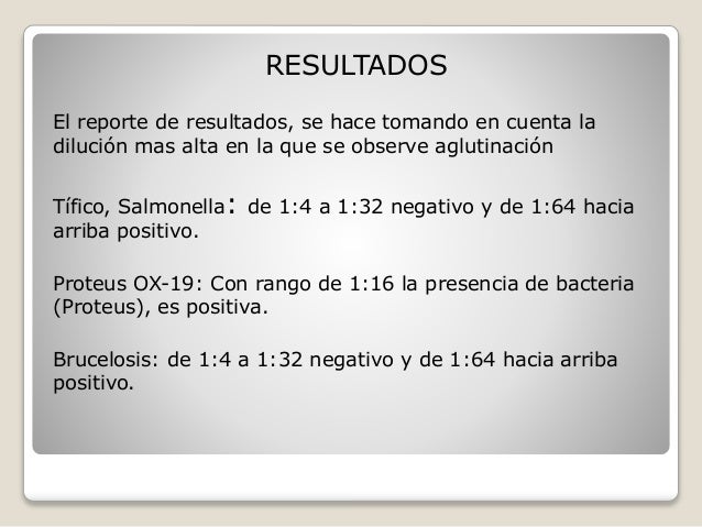 aglutinaciones febriles